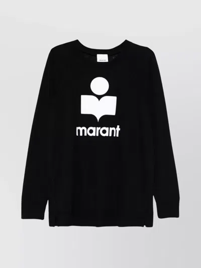 Isabel Marant Logo Crew Neck Sweatshirt In Black