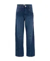Isabel Marant Logo Patch Straight In Blue