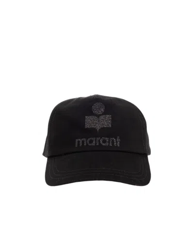 Isabel Marant Logo Detailed Baseball Cap In Black
