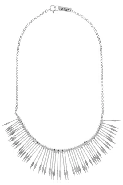 Isabel Marant Metallic Necklace In Silver