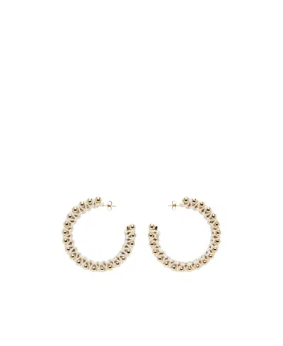 Isabel Marant Beige Bonni Earrings In 23ec Ecru