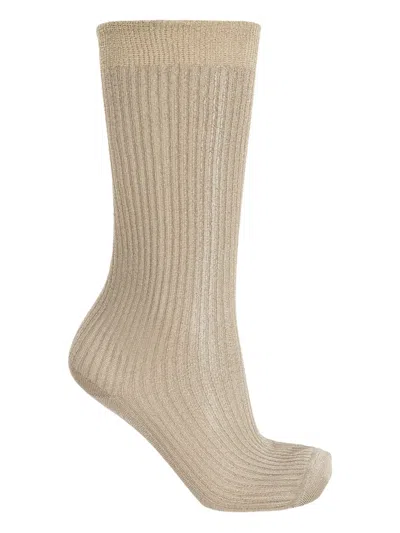 Isabel Marant Logo-embellishment Socks In Green