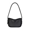 Isabel Marant Logo Embossed Embellished Shoulder Bag In Black