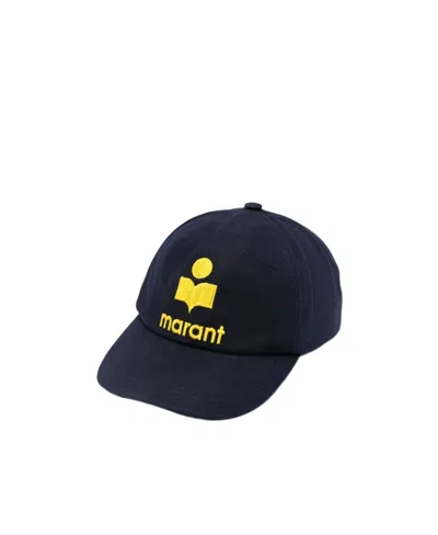 Isabel Marant Logo Embroidered Baseball Cap In Black