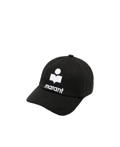 Isabel Marant Tyron Logo-embroidered Cap In Black