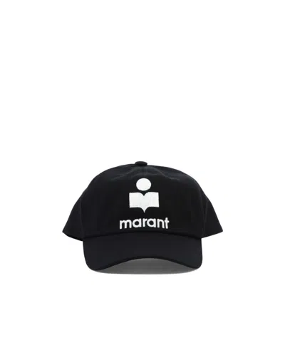 Isabel Marant Logo Embroidered Baseball Cap In Black