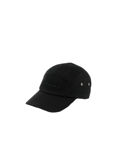 Isabel Marant Logo Embroidered Baseball Cap In Black