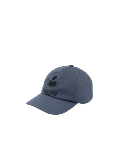 Isabel Marant Logo Embroidered Baseball Cap In Blue