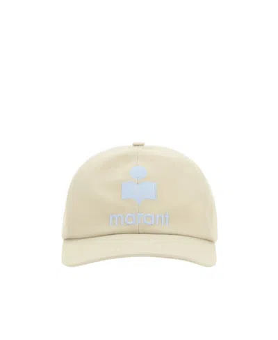 Isabel Marant Logo Embroidered Baseball Cap In Nude