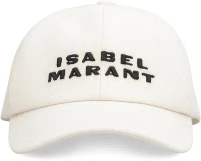 Isabel Marant Logo Embroidered Baseball Cap In White