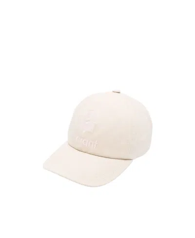 Isabel Marant Logo Embroidered Baseball Cap In White