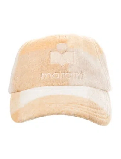 Pre-owned Isabel Marant Logo Embroidered Baseball Cap In Yellow
