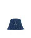 Isabel Marant Logo Embroidered Bucket Hat In Blue