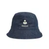 Isabel Marant Logo Embroidered Bucket Hat In Blue