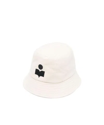 ISABEL MARANT ISABEL MARANT LOGO EMBROIDERED NARROW BRIM BUCKET HAT