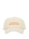 Isabel Marant Logo-embroidered Cap In Nude