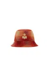 Isabel Marant Red & Orange Haley Bucket Hat In Red
