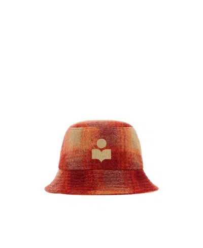 Isabel Marant Red & Orange Haley Bucket Hat