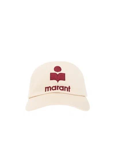 Isabel Marant Logo-embroidered Cotton Cap In White
