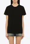 Isabel Marant Logo-embroidered Crewneck T-shirt In Black