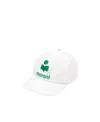 Isabel Marant Logo Embroidered Curved-peak Baseball Cap In White