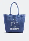 Isabel Marant Small Yenky Logo-embroidered Tote Bag In Blue