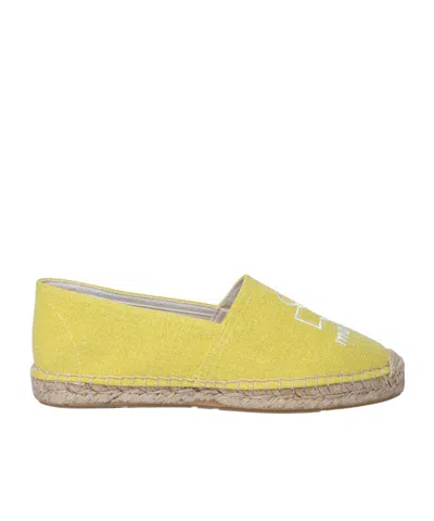 Isabel Marant Logo Embroidered Espadrilles In Yellow