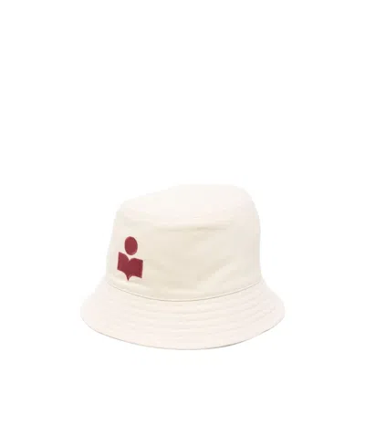 Isabel Marant Logo Embroidered Fisherman's Hat In White