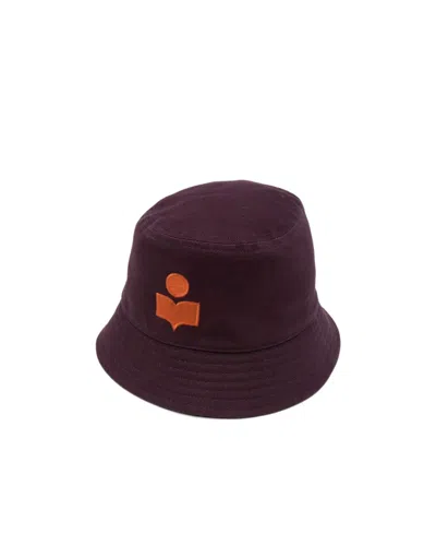 Isabel Marant Logo Embroidered Hat In Black