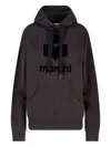 Isabel Marant Logo-embroidered Hooded Sweatshirt In Brown