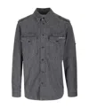 Isabel Marant Man Denim Shirt Black Size L Cotton In Black