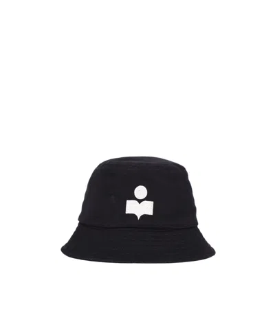 Isabel Marant Haley Logo-embroidered Bucket Hat In Black