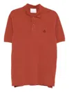 Isabel Marant Logo-embroidered Polo Shirt In Red