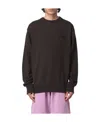 Isabel Marant Marant Relaxed-fit Black Sweatshirt With Subtle Logo In Black