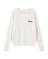 Isabel Marant Shad Lightweight Cotton Sweatshirt With Logo Clothing In Gray