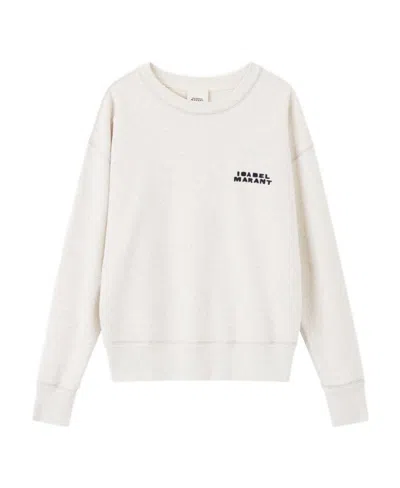 Isabel Marant Logo-embroidered Sweatshirt In Gray