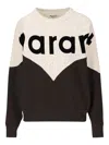 Isabel Marant Two-tone Cotton Blend Houston Sweatshirt In Neutral