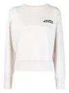 Isabel Marant Shad Lightweight Cotton Sweatshirt With Logo Clothing In White
