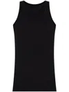 Isabel Marant Logo-embroidered Rib Knit Tank Top In Black
