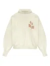 Isabel Marant Logo-embroidered Turtleneck Sweater In Neutral
