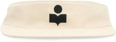 Isabel Marant Logo Embroidered Visor In Beige
