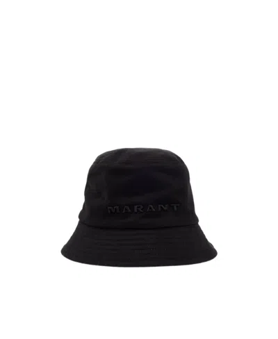 Isabel Marant Logo Fisherman's Hat In Black