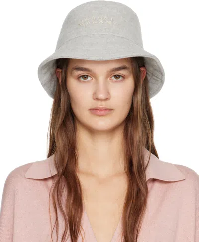 Isabel Marant Logo Fisherman's Hat In Nude