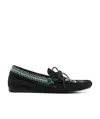 Isabel Marant Freen Embroidered Suede Moccasin Loafers In Black