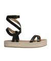 Isabel Marant Logo Flat Sandals In Nude