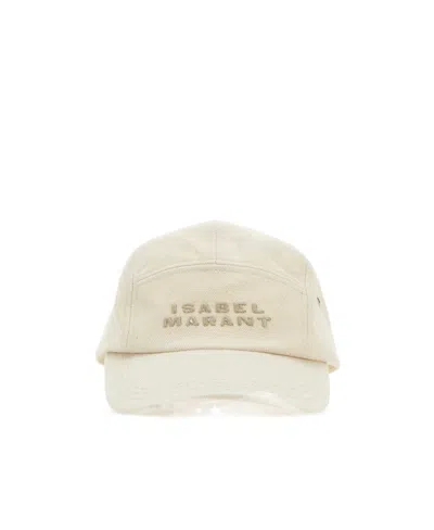 Isabel Marant Logo Hat In White
