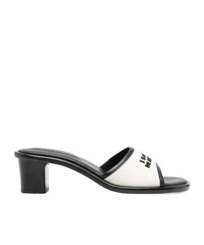 ISABEL MARANT LOGO HIGH-HEELED SANDALS