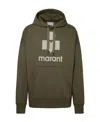 Isabel Marant Sweater Hooded Kangaroo Pocket In Green