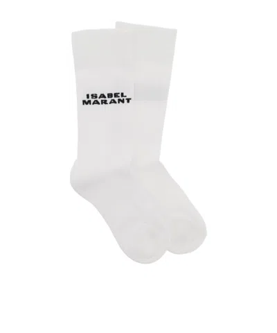 Isabel Marant White Dawi Socks