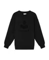 Isabel Marant Logo Intarsia Crewneck Sweater In Black